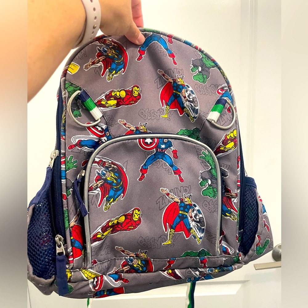 Pottery barn, avengers book bag!
